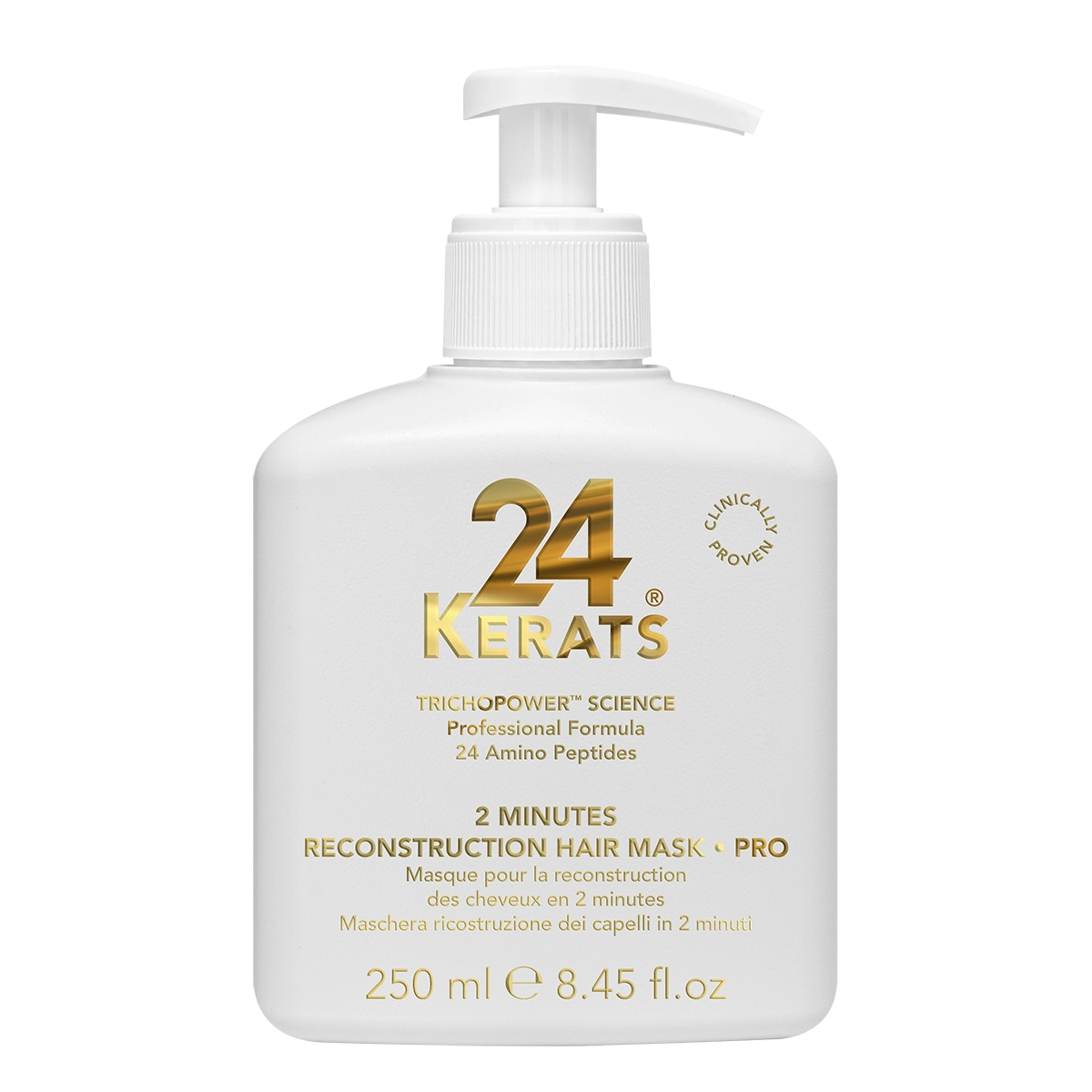 24KERATS  2 Minutes Reconstruction Hair Mask - Pro 250ml