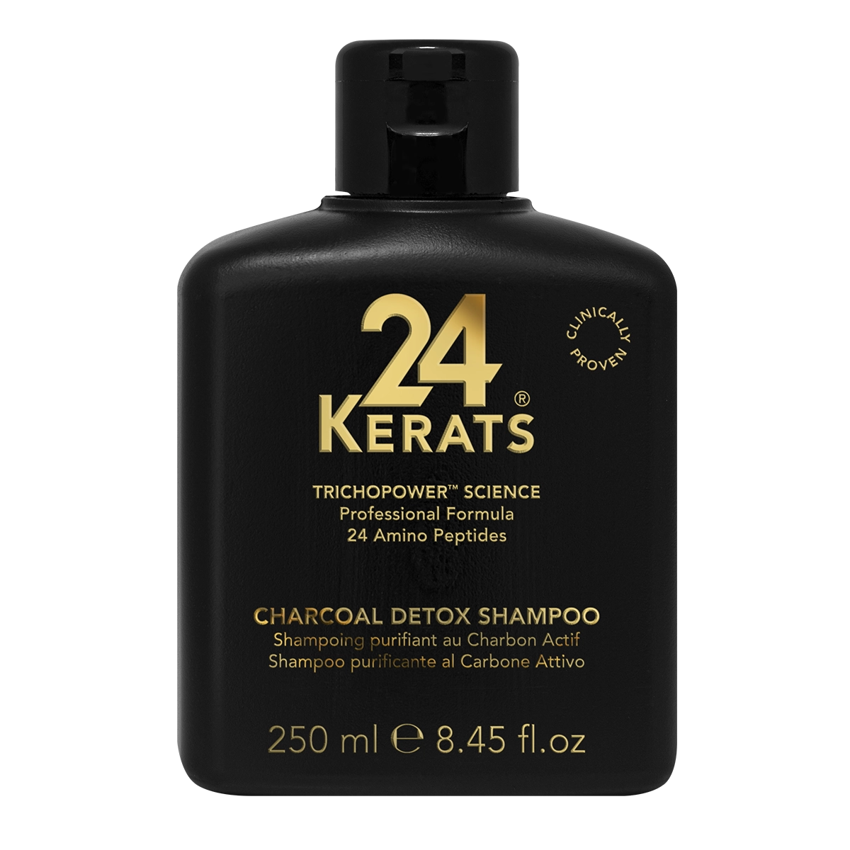 24 Kerats Charcoal Detox Shampoo 250 ml / 1000 ml